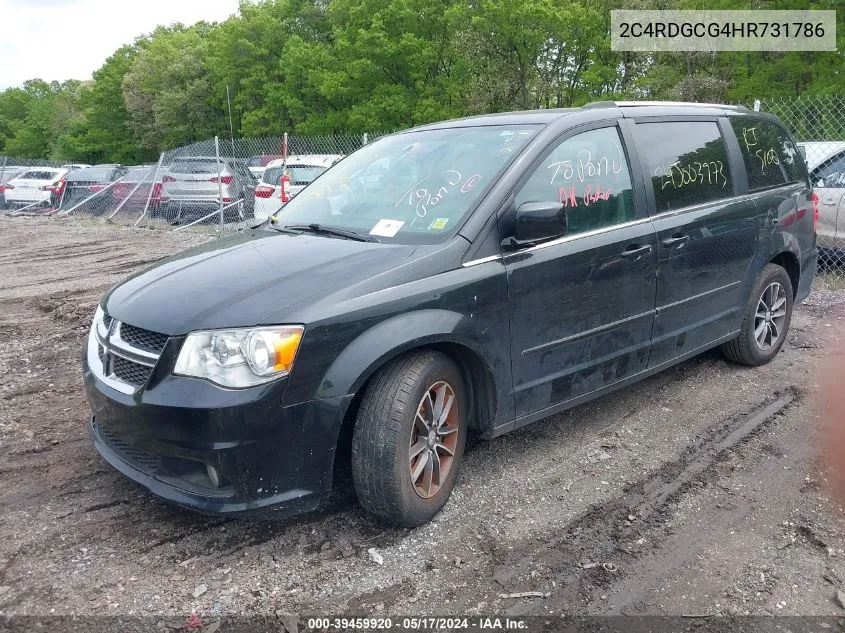 2017 Dodge Grand Caravan Sxt VIN: 2C4RDGCG4HR731786 Lot: 39459920