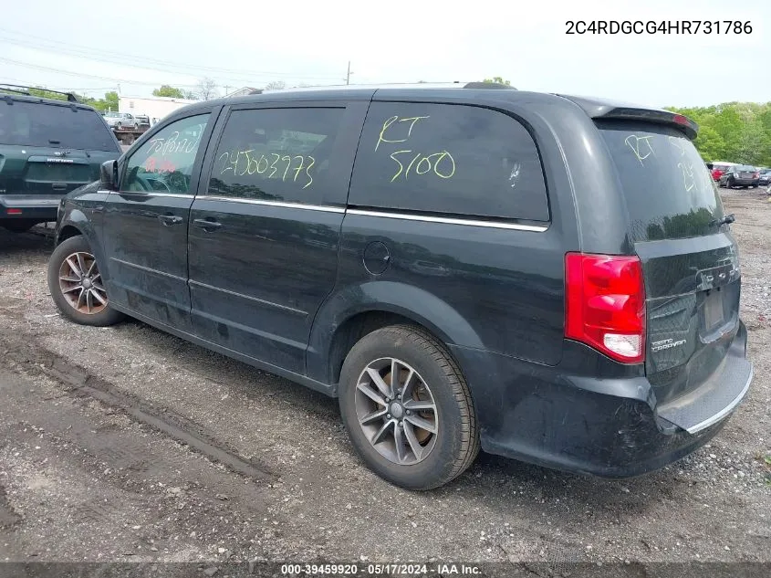 2C4RDGCG4HR731786 2017 Dodge Grand Caravan Sxt