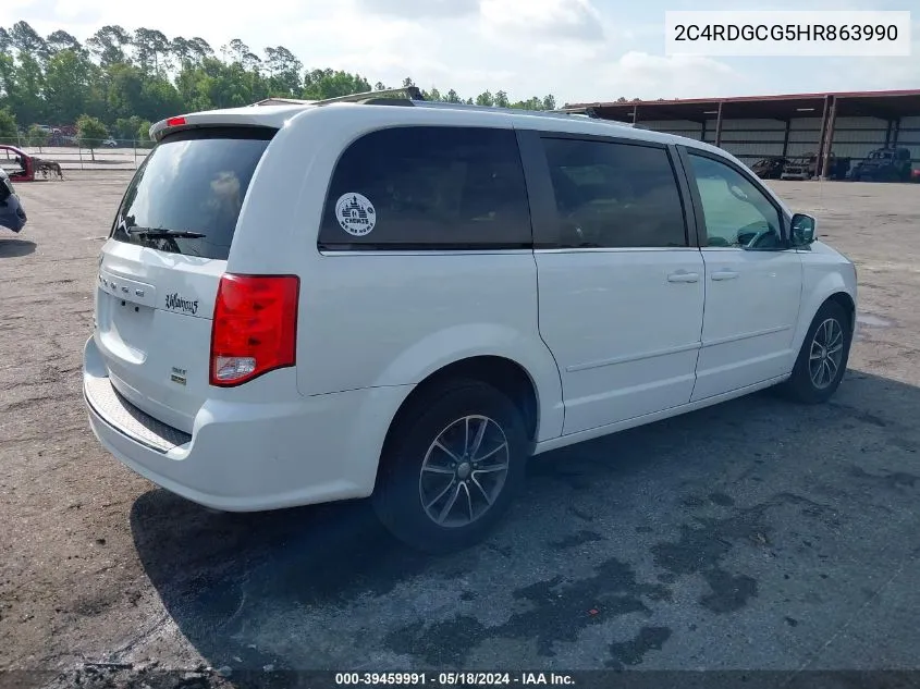 2C4RDGCG5HR863990 2017 Dodge Grand Caravan Sxt