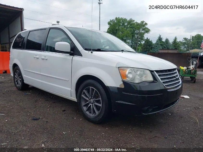 2C4RDGCG7HR604417 2017 Dodge Grand Caravan Sxt