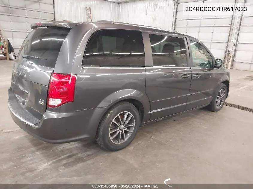 2017 Dodge Grand Caravan Sxt VIN: 2C4RDGCG7HR617023 Lot: 39465850