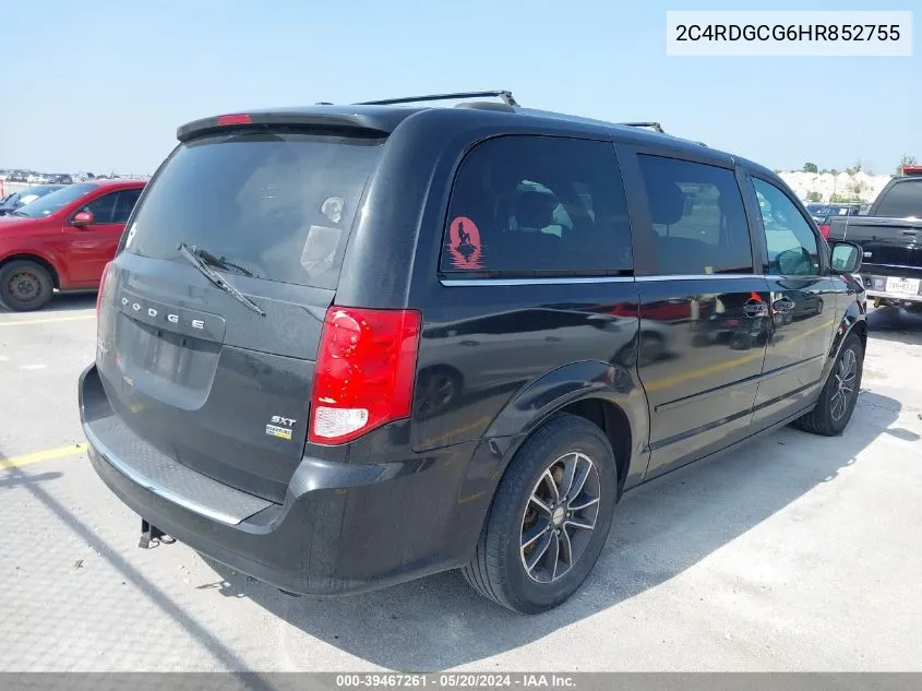 2C4RDGCG6HR852755 2017 Dodge Grand Caravan Sxt