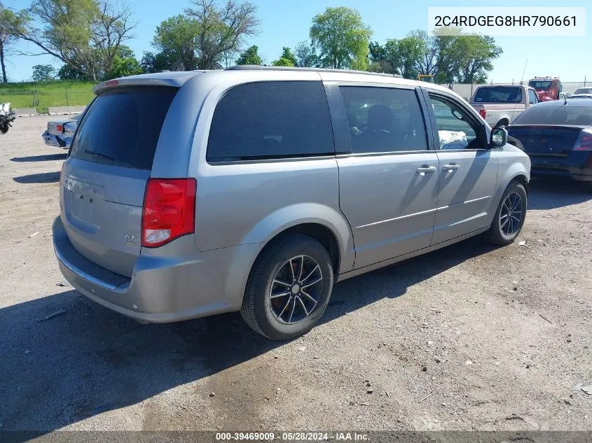 2017 Dodge Grand Caravan Gt VIN: 2C4RDGEG8HR790661 Lot: 39469009