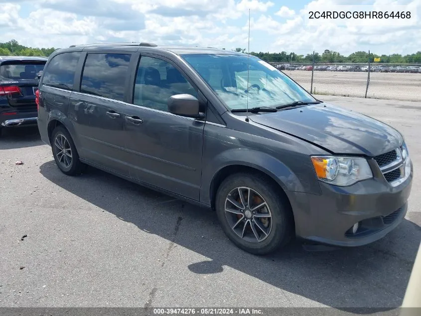 2C4RDGCG8HR864468 2017 Dodge Grand Caravan Sxt