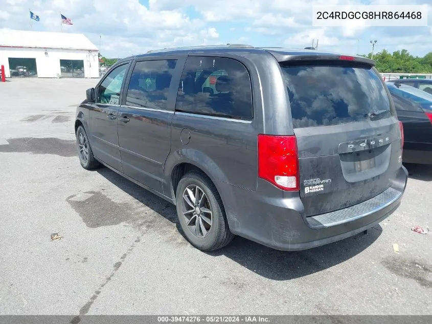 2C4RDGCG8HR864468 2017 Dodge Grand Caravan Sxt