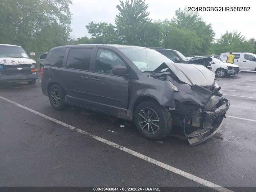 2C4RDGBG2HR568282 2017 Dodge Grand Caravan Se Plus