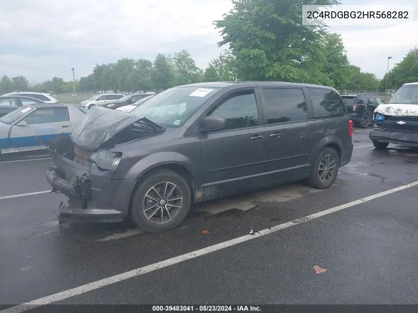 2017 Dodge Grand Caravan Se Plus VIN: 2C4RDGBG2HR568282 Lot: 39483041