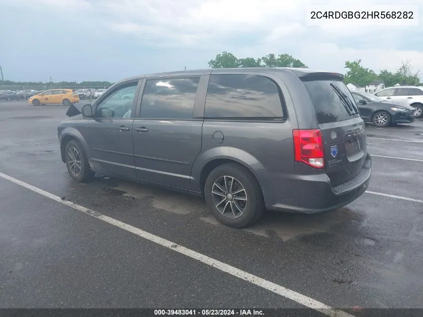 2C4RDGBG2HR568282 2017 Dodge Grand Caravan Se Plus