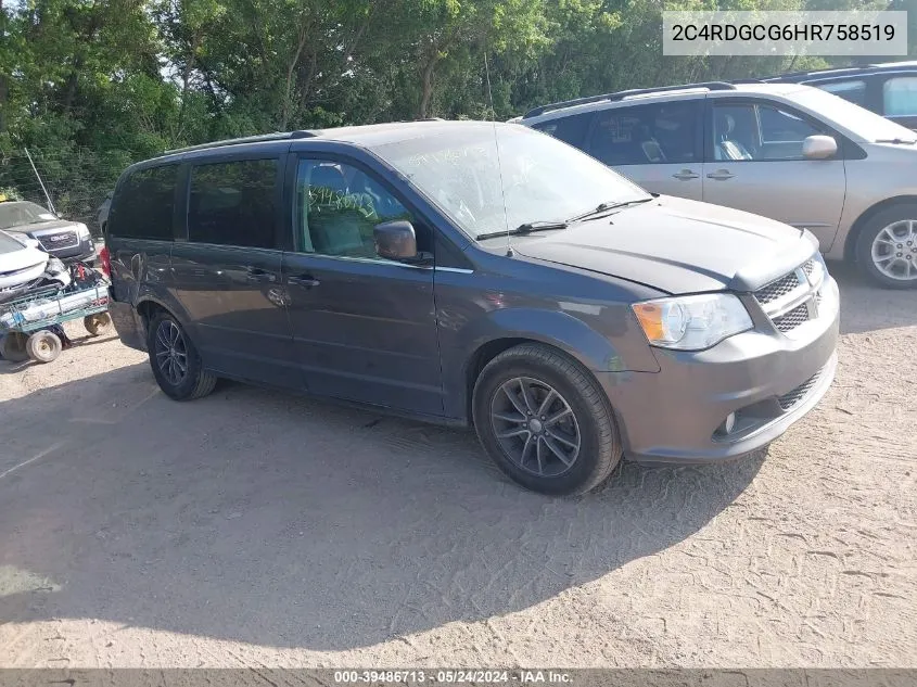 2C4RDGCG6HR758519 2017 Dodge Grand Caravan Sxt