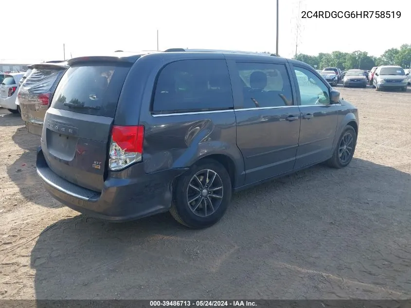 2C4RDGCG6HR758519 2017 Dodge Grand Caravan Sxt