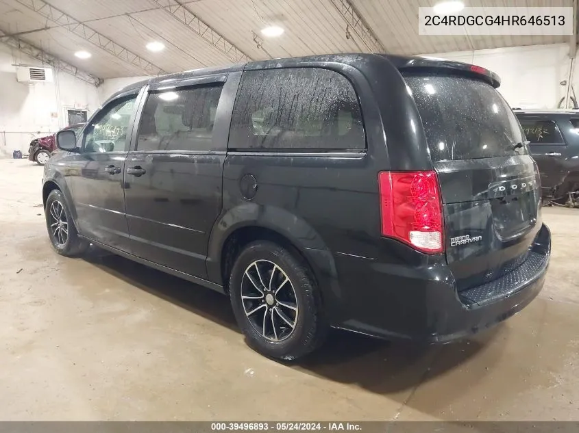 2C4RDGCG4HR646513 2017 Dodge Grand Caravan Sxt