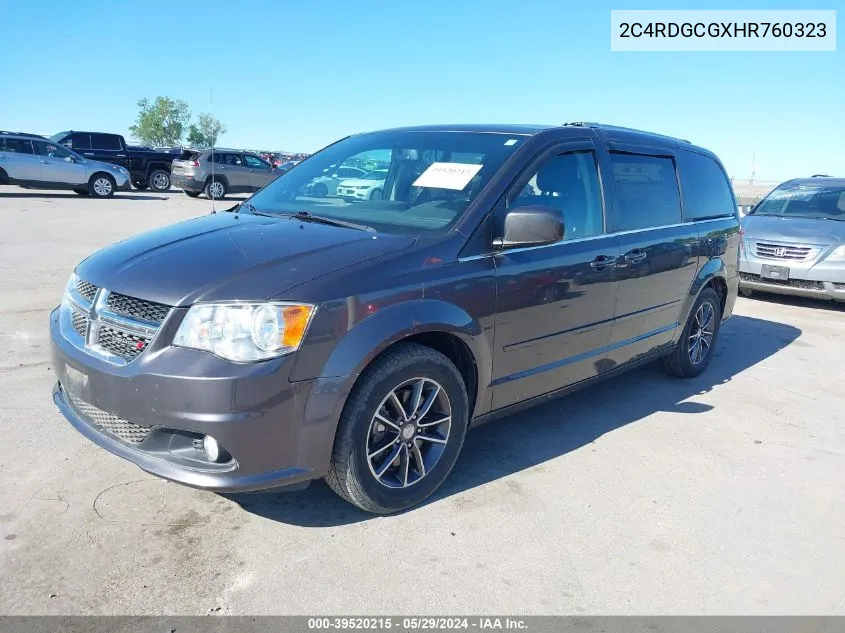 2C4RDGCGXHR760323 2017 Dodge Grand Caravan Sxt