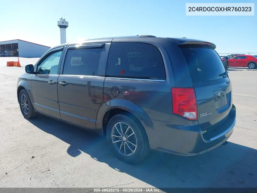 2017 Dodge Grand Caravan Sxt VIN: 2C4RDGCGXHR760323 Lot: 39520215