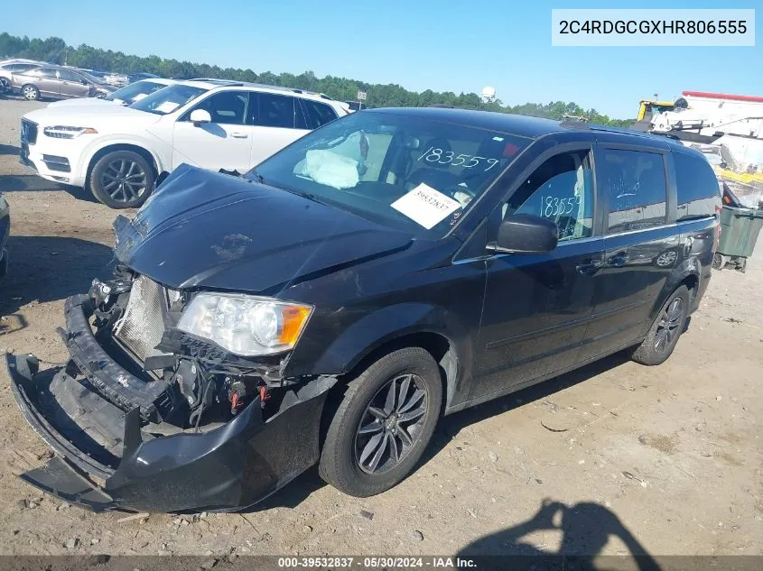 2017 Dodge Grand Caravan Sxt VIN: 2C4RDGCGXHR806555 Lot: 39532837