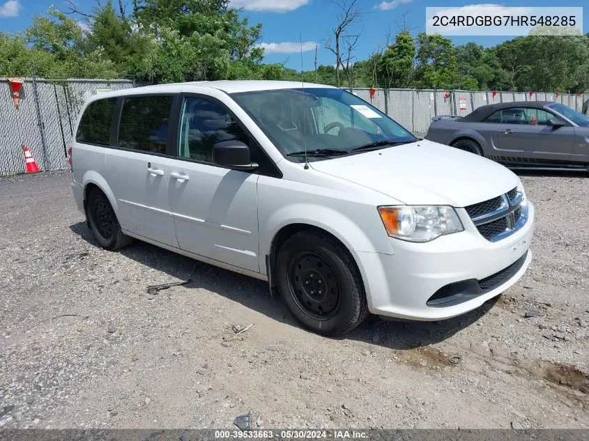 2C4RDGBG7HR548285 2017 Dodge Grand Caravan Se