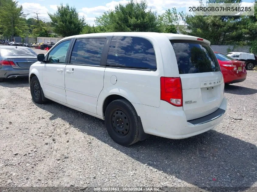 2C4RDGBG7HR548285 2017 Dodge Grand Caravan Se