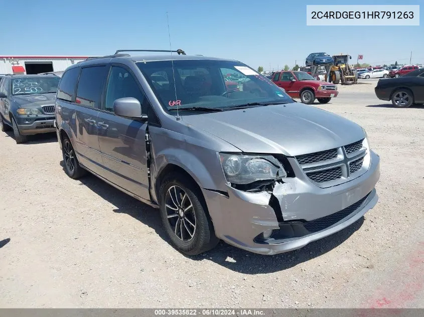 2017 Dodge Grand Caravan Gt VIN: 2C4RDGEG1HR791263 Lot: 39535822