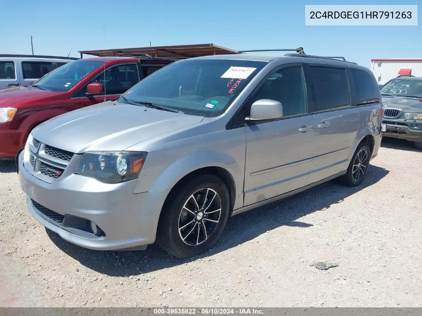 2C4RDGEG1HR791263 2017 Dodge Grand Caravan Gt