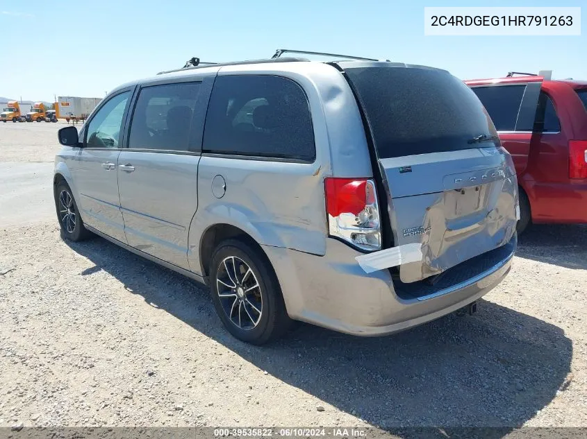 2017 Dodge Grand Caravan Gt VIN: 2C4RDGEG1HR791263 Lot: 39535822