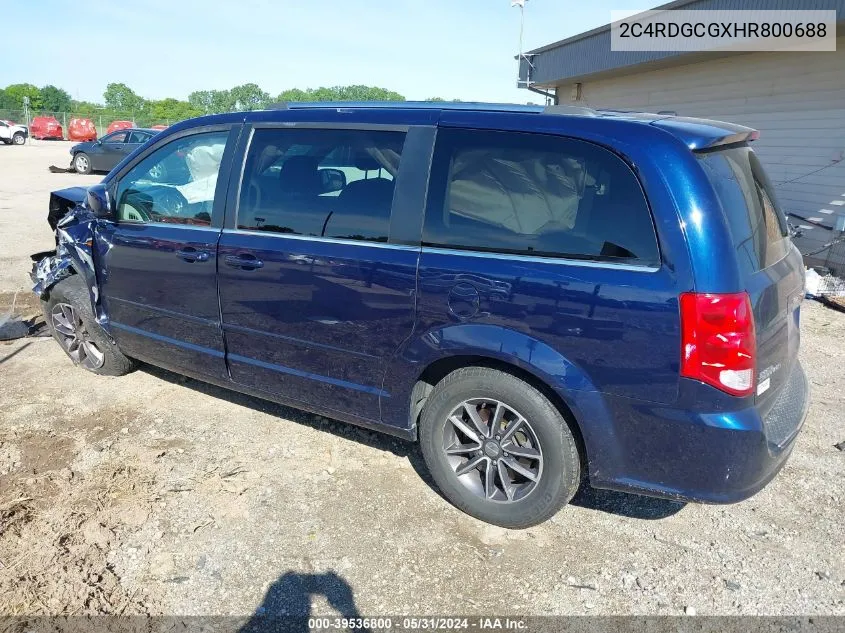 2C4RDGCGXHR800688 2017 Dodge Grand Caravan Sxt