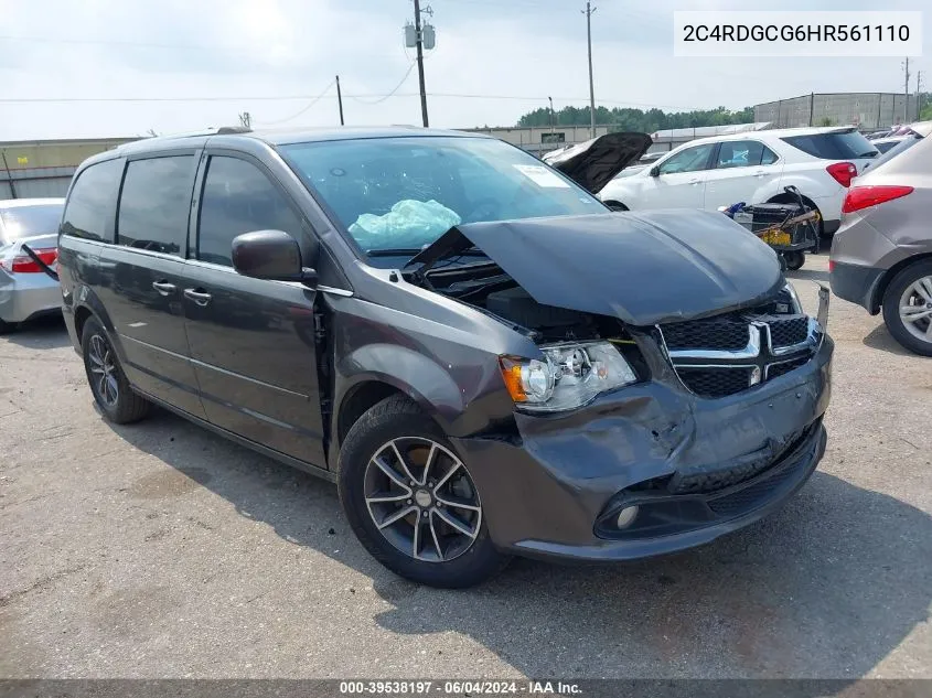 2C4RDGCG6HR561110 2017 Dodge Grand Caravan Sxt