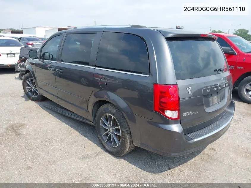 2C4RDGCG6HR561110 2017 Dodge Grand Caravan Sxt