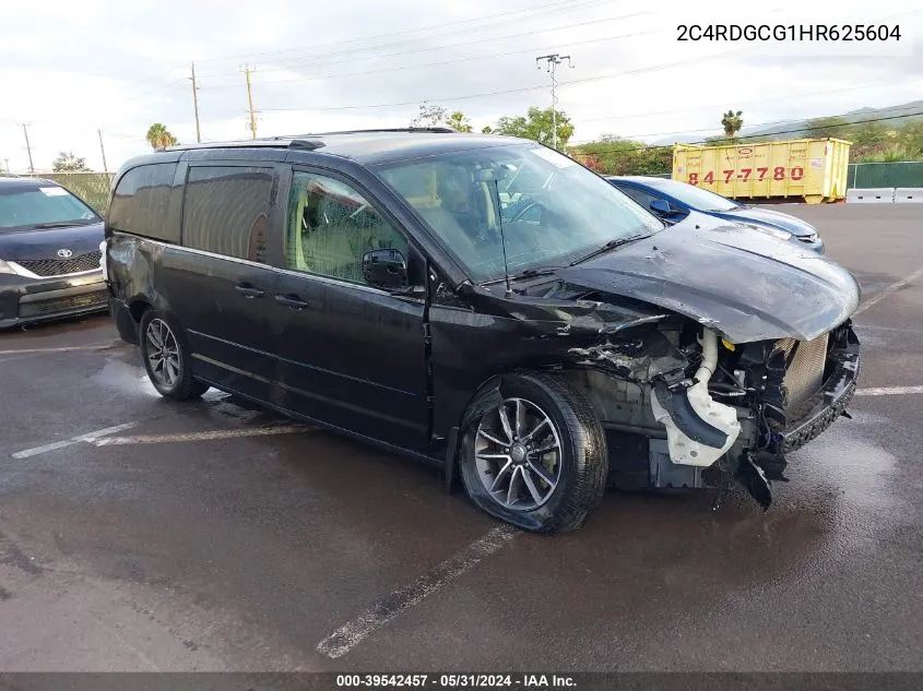 2017 Dodge Grand Caravan Sxt VIN: 2C4RDGCG1HR625604 Lot: 39542457