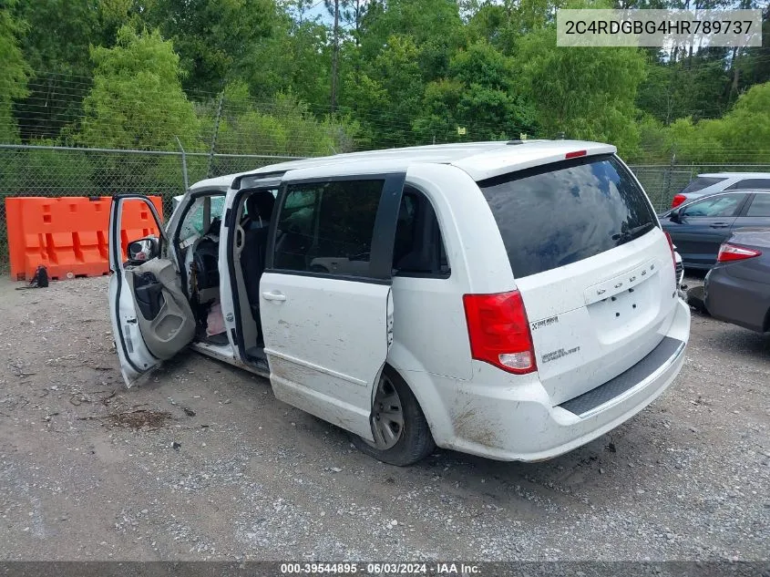 2017 Dodge Grand Caravan Se VIN: 2C4RDGBG4HR789737 Lot: 39544895