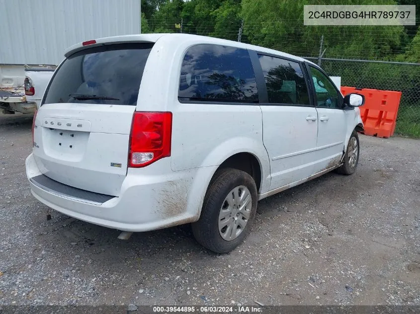 2C4RDGBG4HR789737 2017 Dodge Grand Caravan Se