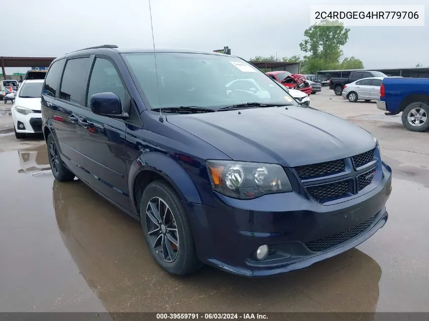 2017 Dodge Grand Caravan Gt VIN: 2C4RDGEG4HR779706 Lot: 39559791