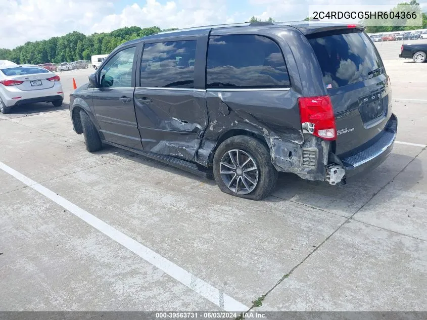 2C4RDGCG5HR604366 2017 Dodge Grand Caravan Sxt