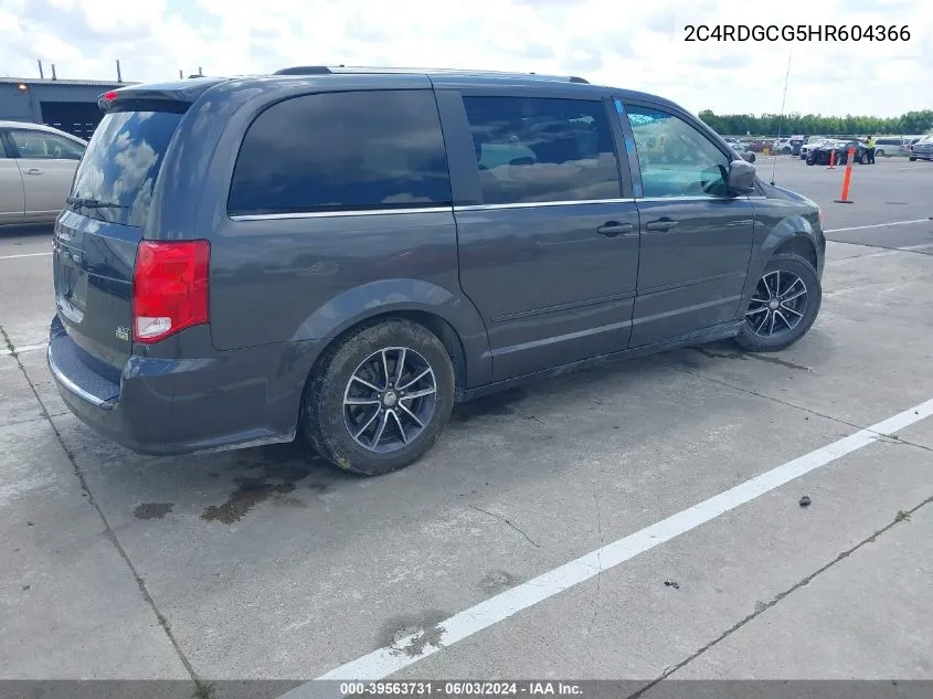 2C4RDGCG5HR604366 2017 Dodge Grand Caravan Sxt