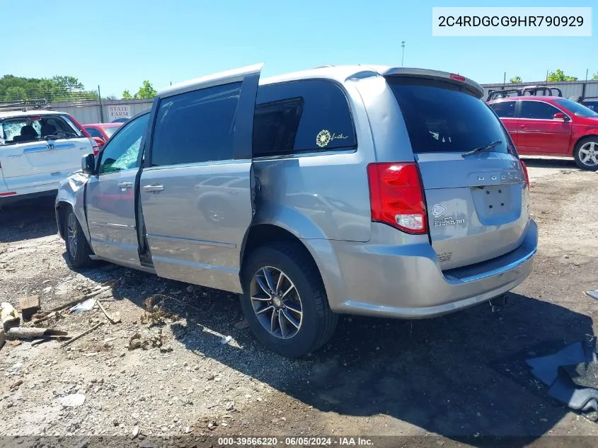 2017 Dodge Grand Caravan Sxt VIN: 2C4RDGCG9HR790929 Lot: 39566220