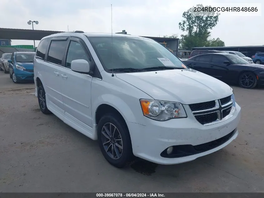 2017 Dodge Grand Caravan Sxt VIN: 2C4RDGCG4HR848686 Lot: 39567078