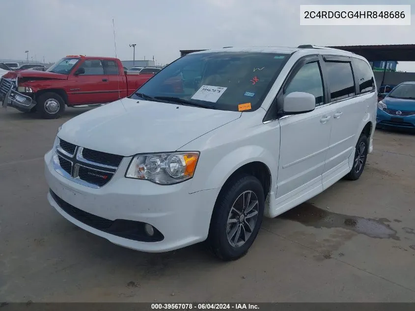 2017 Dodge Grand Caravan Sxt VIN: 2C4RDGCG4HR848686 Lot: 39567078