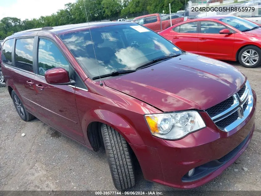 2017 Dodge Grand Caravan Sxt VIN: 2C4RDGCG5HR865979 Lot: 39577744