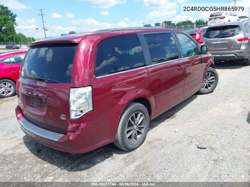 2C4RDGCG5HR865979 2017 Dodge Grand Caravan Sxt