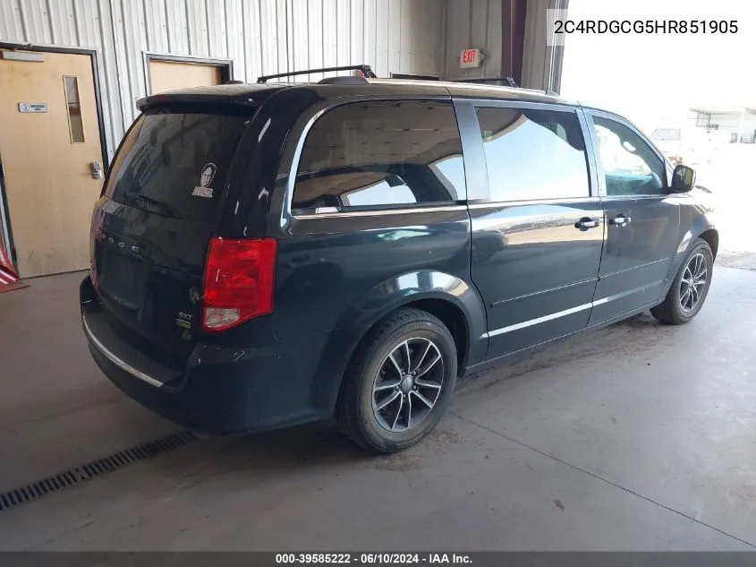 2C4RDGCG5HR851905 2017 Dodge Grand Caravan Sxt