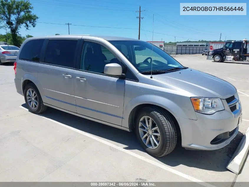 2017 Dodge Grand Caravan Se VIN: 2C4RDGBG7HR566446 Lot: 39597342