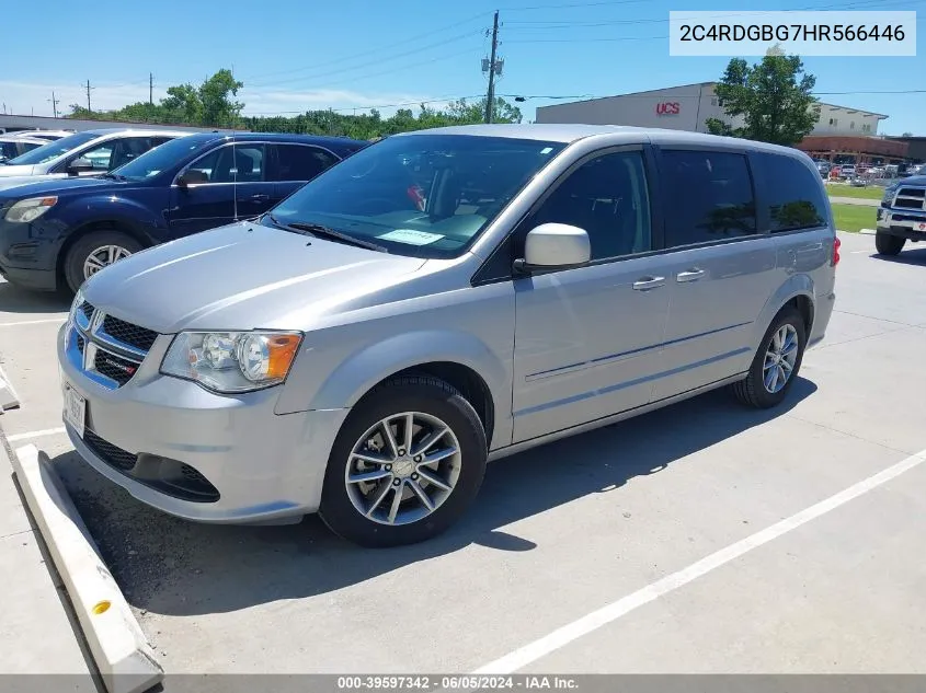 2017 Dodge Grand Caravan Se VIN: 2C4RDGBG7HR566446 Lot: 39597342