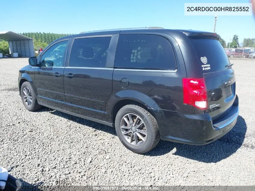 2017 Dodge Grand Caravan Sxt VIN: 2C4RDGCG0HR825552 Lot: 39597973