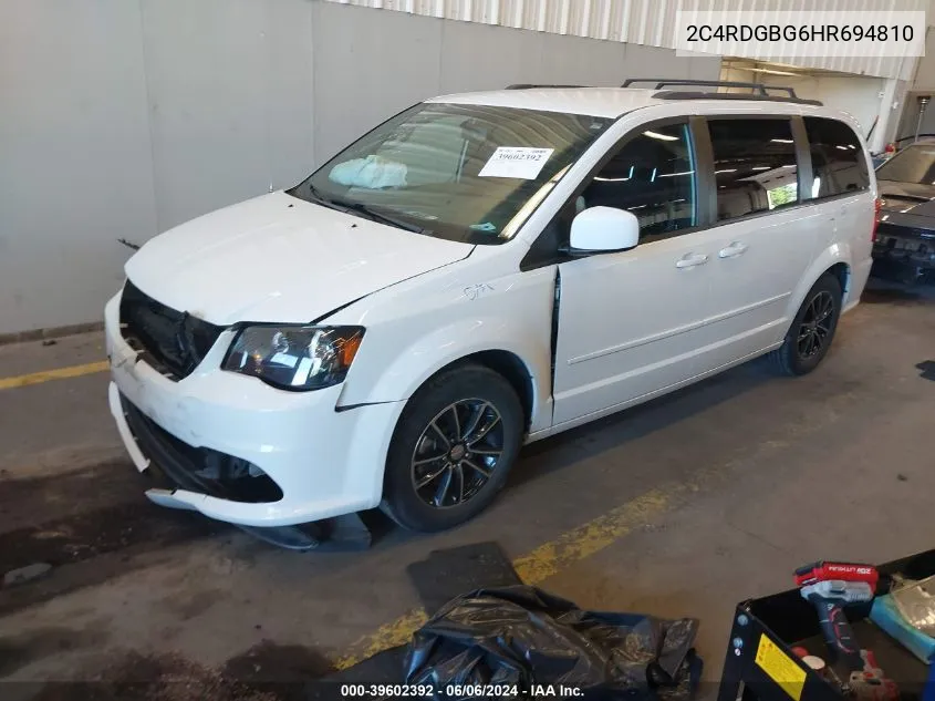 2C4RDGBG6HR694810 2017 Dodge Grand Caravan Se Plus