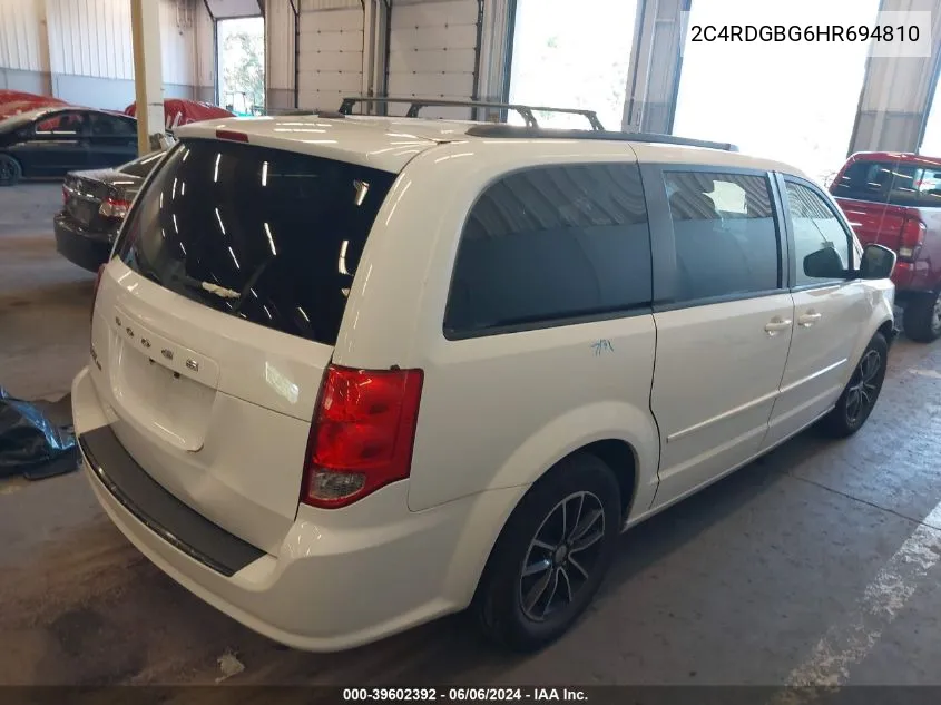 2C4RDGBG6HR694810 2017 Dodge Grand Caravan Se Plus