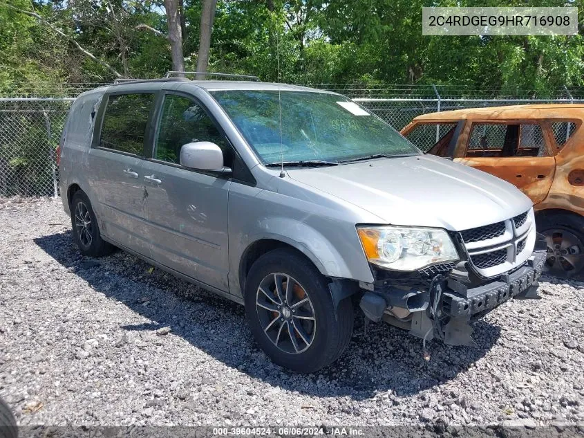 2017 Dodge Grand Caravan Gt VIN: 2C4RDGEG9HR716908 Lot: 39604524