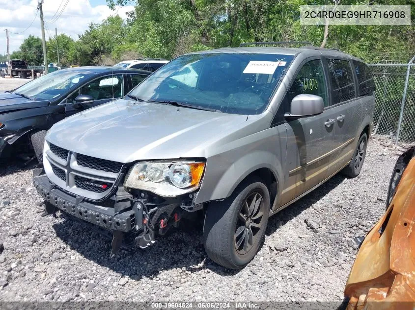 2017 Dodge Grand Caravan Gt VIN: 2C4RDGEG9HR716908 Lot: 39604524