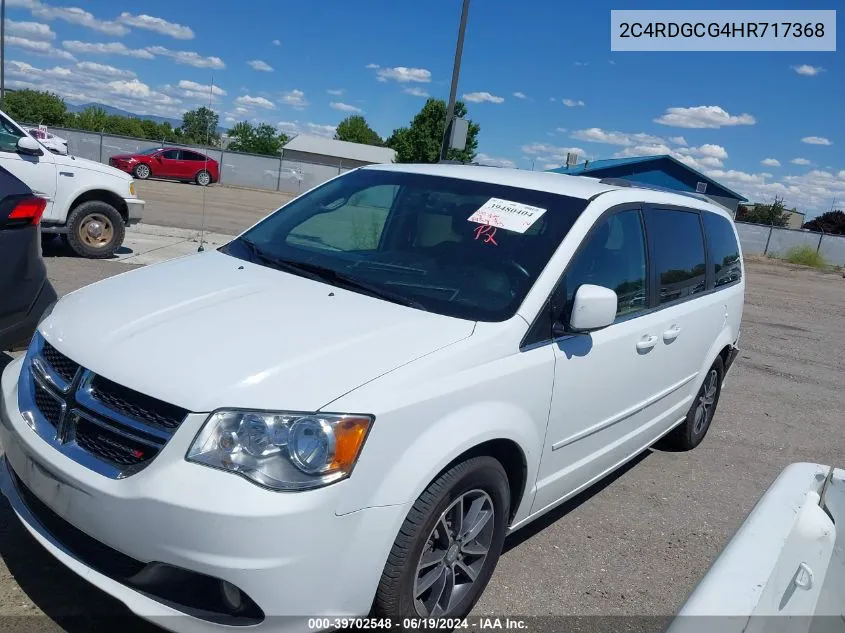 2017 Dodge Grand Caravan Sxt VIN: 2C4RDGCG4HR717368 Lot: 39702548