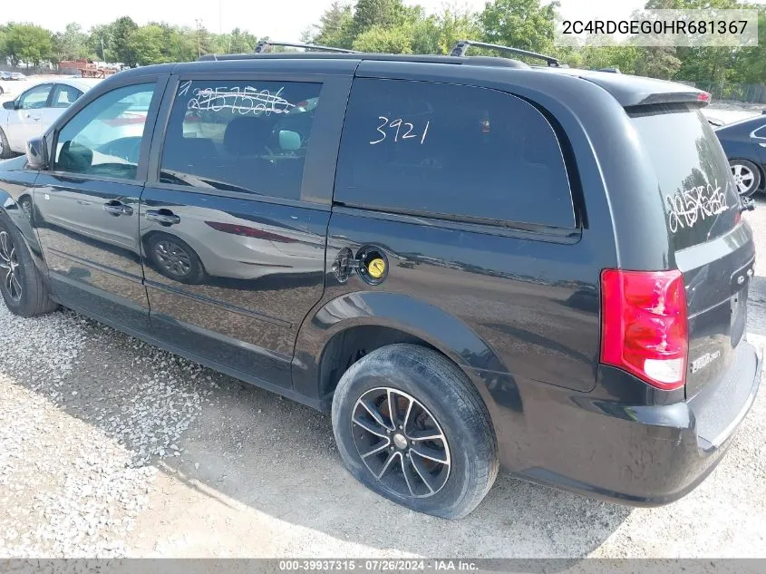 2C4RDGEG0HR681367 2017 Dodge Grand Caravan Gt