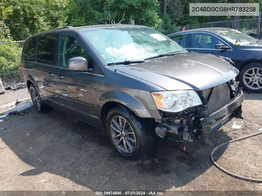 2C4RDGCG8HR783258 2017 Dodge Grand Caravan Sxt