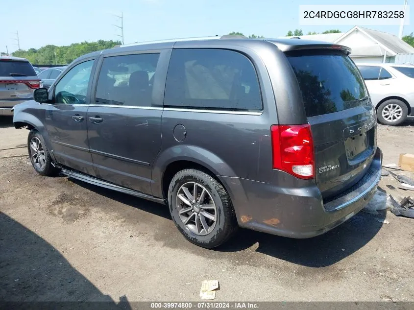 2017 Dodge Grand Caravan Sxt VIN: 2C4RDGCG8HR783258 Lot: 39974800