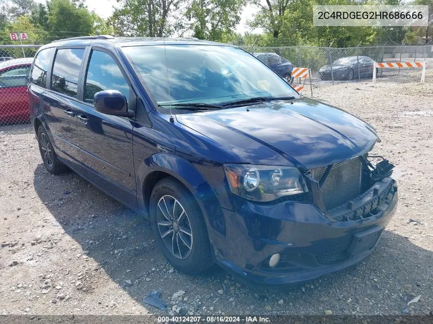 2C4RDGEG2HR686666 2017 Dodge Grand Caravan Gt